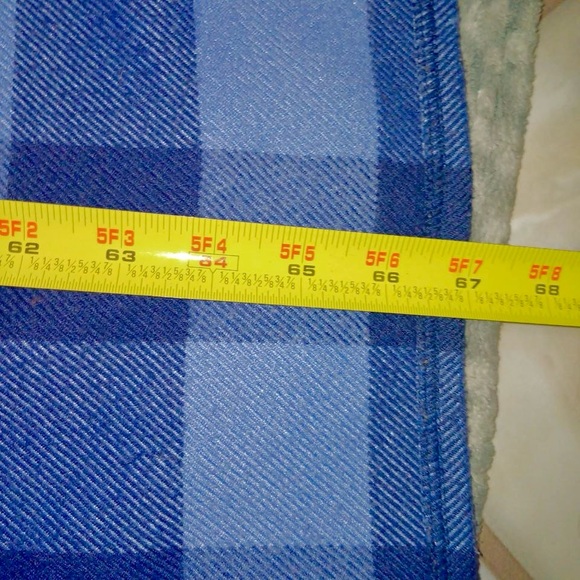 Pendleton home collection blanket blue checkered - Picture 5 of 5